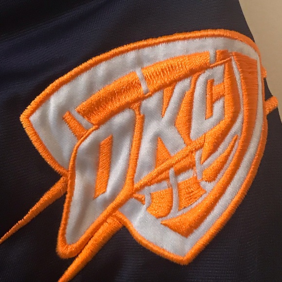 NBA Majestic Oklahoma City Thunder OKC Jacket XLT - Picture 4 of 6